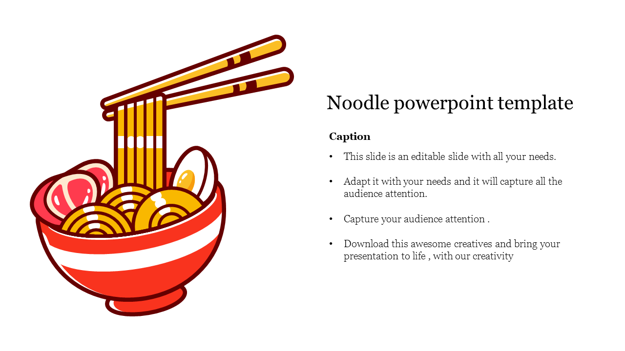 Noodle powerpoint template